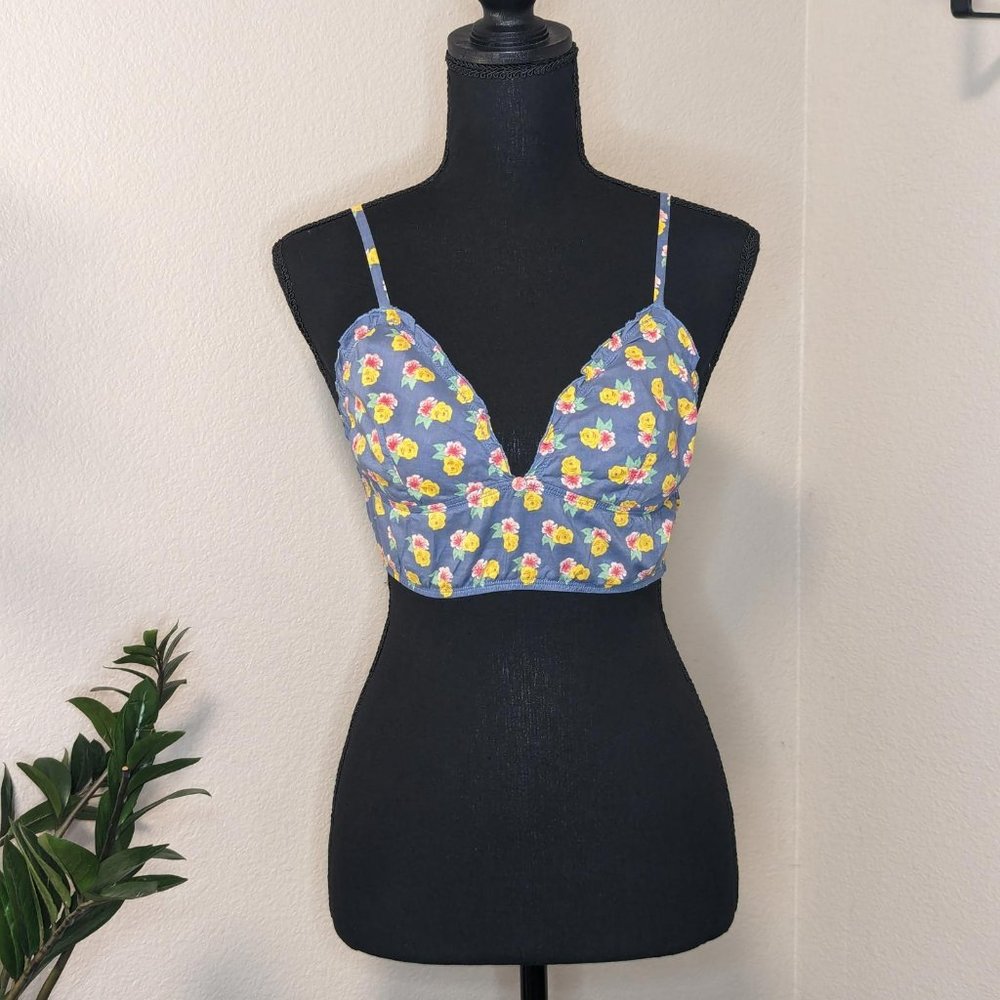 Bacini Blue & Yellow Floral‎ Bralette